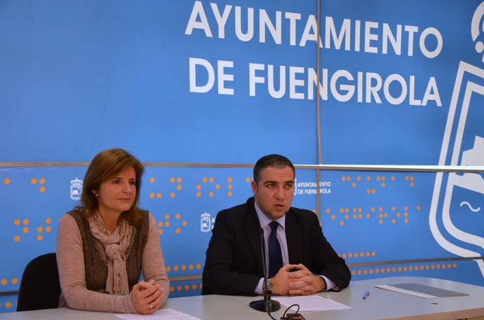 Alcaldesa Fuengirola, Esperanza Oña, y presidente PP y Diputación Bendodo