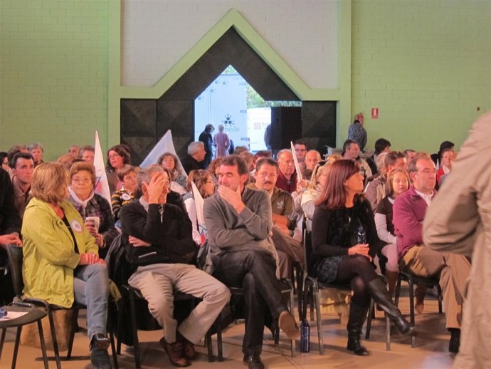 Quintana en el mitin de Allariz de las elecciones gallegas de 2009