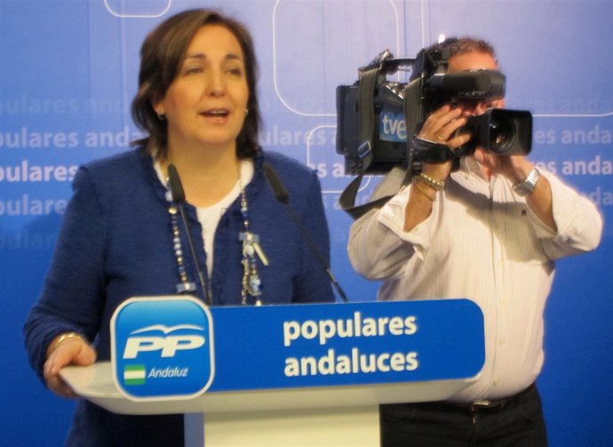 La vicesecretaria de Organización del PP-A, Ana Corredera, hoy en el PP-A