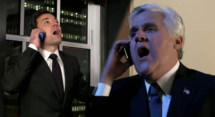 Jimmy Fallon y Jay Leno 