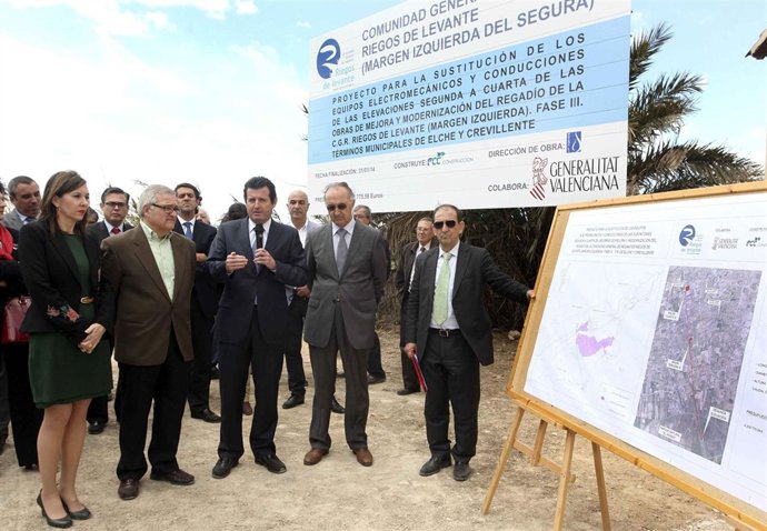 José Císcar inaugura unas obras hídricas en Elche