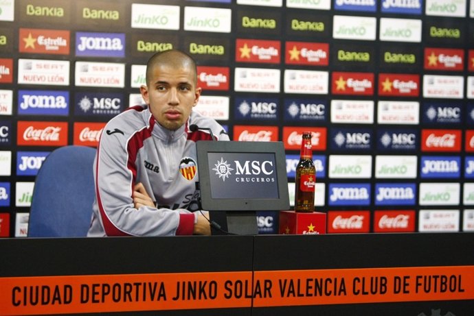 El jugador del Valencia CF Sofiane Feghouli