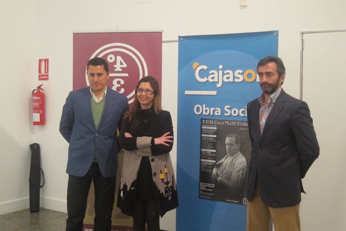 El periodista onubense Manuel Jesús Montes en la Fundación Cajasol.