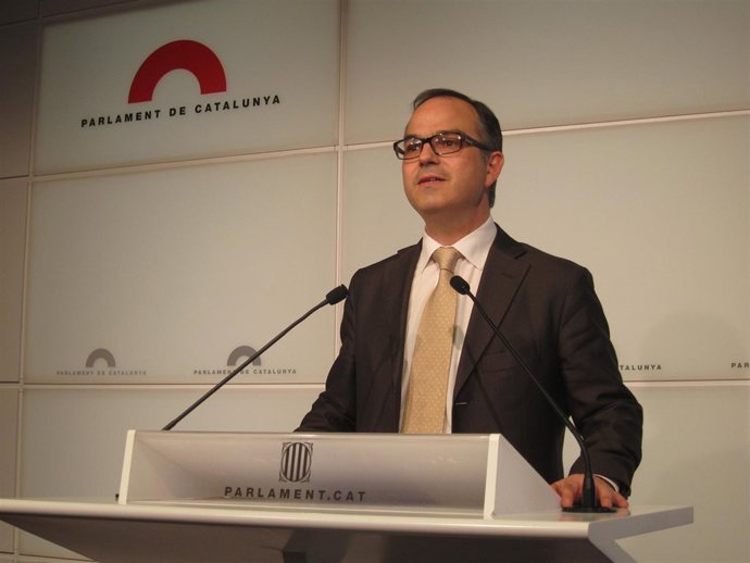 El portavoz de CiU en el Parlament, Jordi Turull