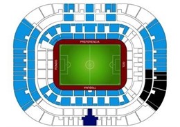 Mosaico del Málaga en La Rosaleda