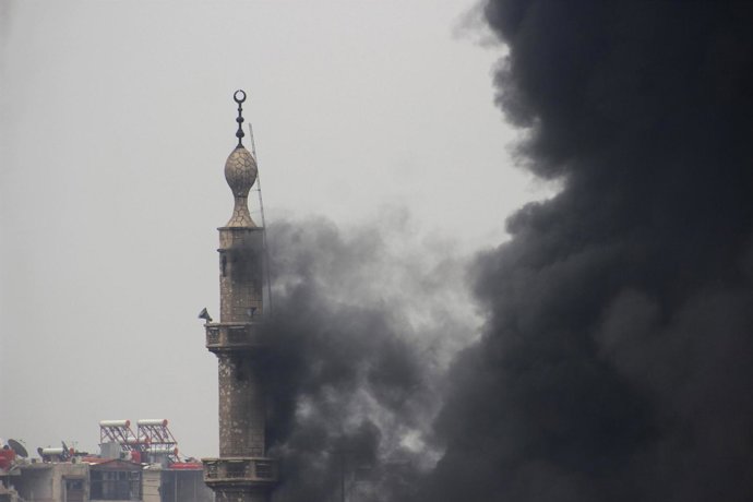 Siria guerra humo