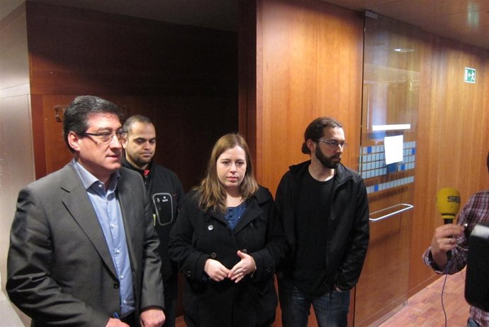 Ignacio Prendes, antes de la reunión con Adicae