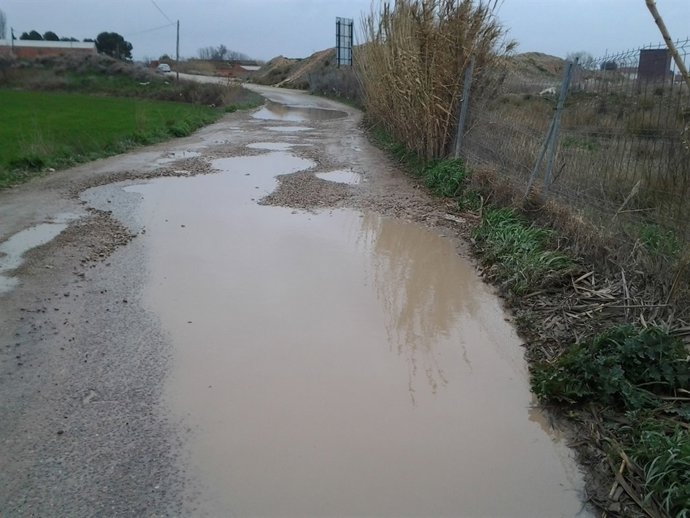 Charcos en el Camino de Viñales en Pinseque