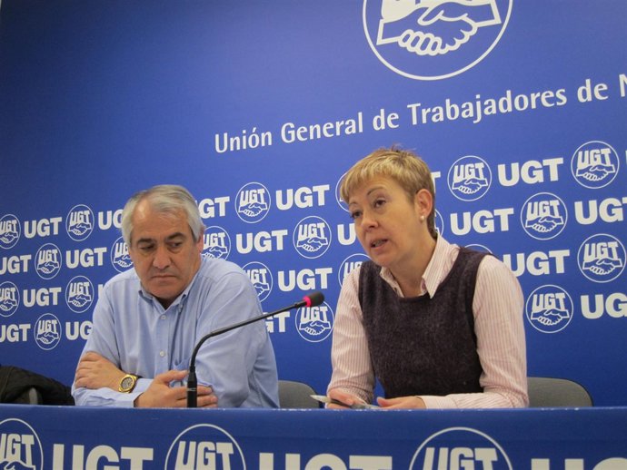 Jesús Santos y Carmen López, de UGT.