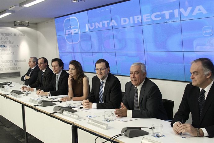 Mariano Rajoy, en la Junta Directiva del PP