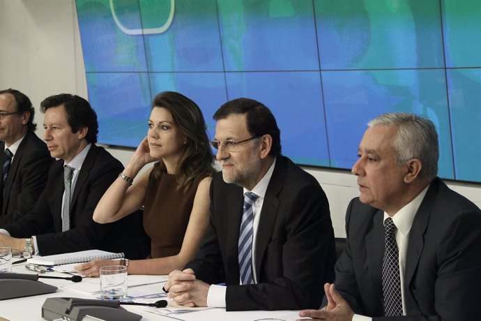 Mariano Rajoy, en la Junta Directiva del PP