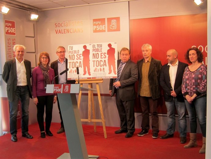 El PSPV presenta la campaña 'Tu pueblo no se toca'