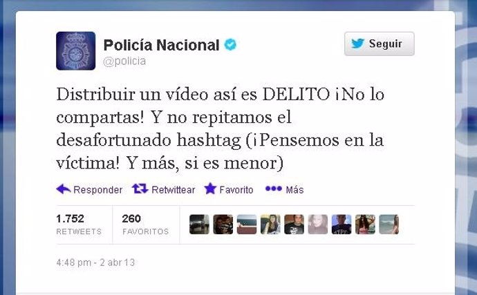 La polícia investiga un video sexual con menores