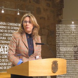 Vicepresidenta y Portavoz del Gobierno de Extremadura, Cristina Teniente