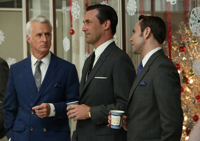 John Slattery, Jon Hamm and Vincent Kartheiser en 'Mad Men'