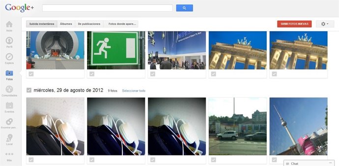 Google+ permite subir fotos a tamaño completo desde ordenadores
