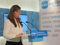 Alicia Sánchez-Camacho indica a Mas que es "incompatible" pedir mayor financiación y romper con España