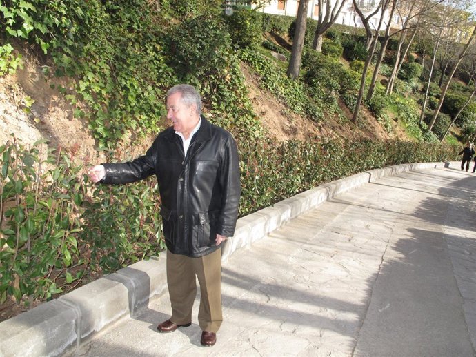 Julio Moreno, en el Parque de Los Fueros