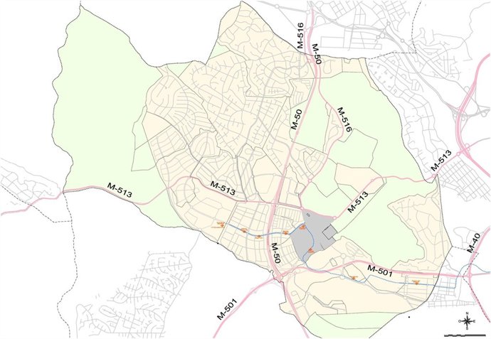 Plano de Boadilla del Monte