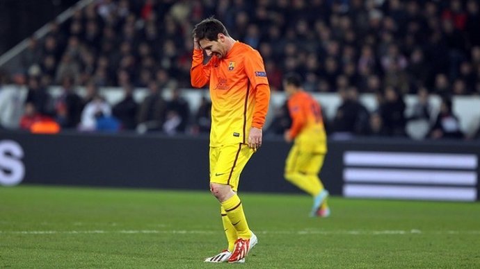 Leo Messi en el Parc des Princes