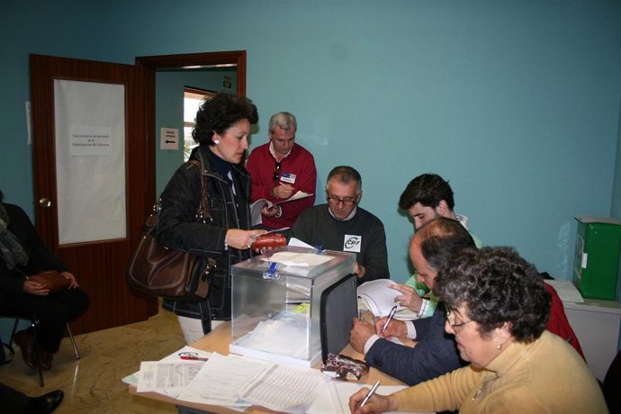 Un momento de la votación