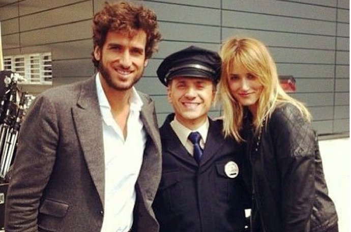 Feliciano López junto a José Mota y  Alba Carrillo