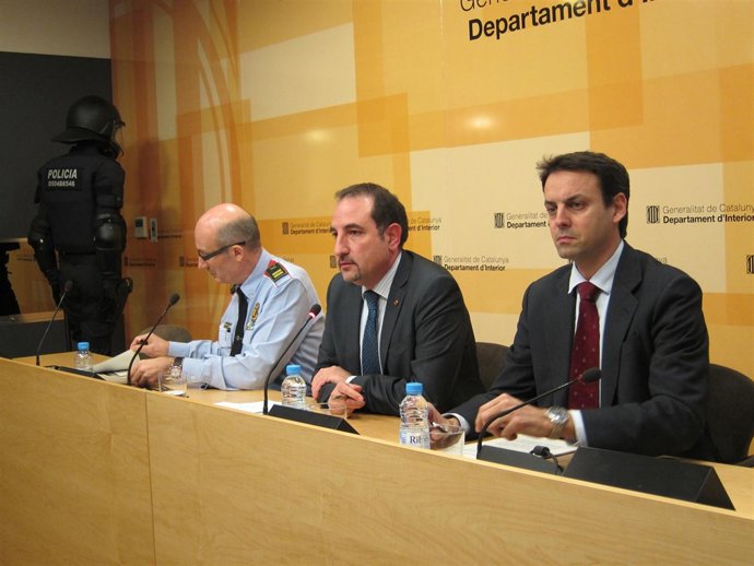 Conseller de Interior, Ramon Espadaler, y director gral. Mossos, Manel Prat