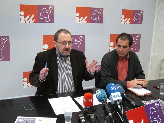 José Miguel Nuin y Juan Carlos Esparza, de IU.