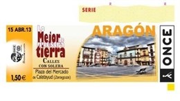 Cupón dedicado a la plaza de España