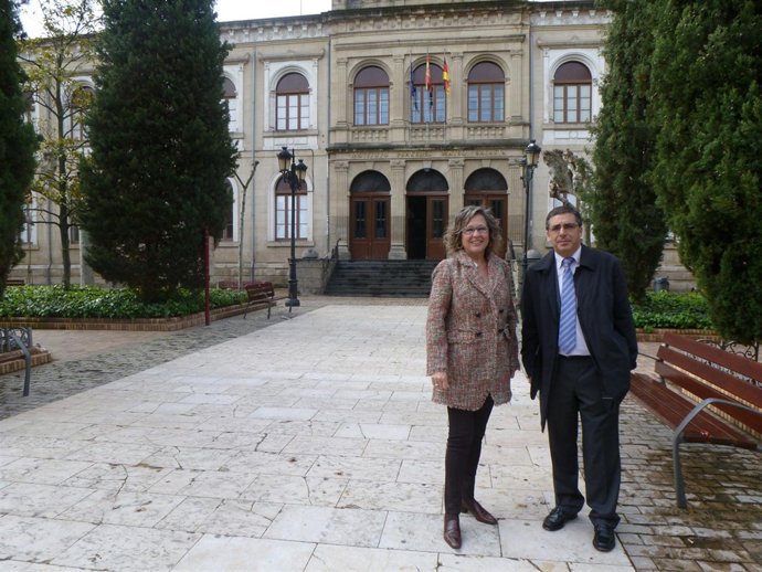 Los portavoces del Grupo Municipal Socialista y del PSOE en el Parlamento