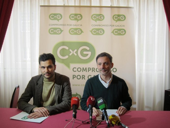 Xoán Bascuas (izquierda) y Paulo Carlos López (derecha) Compromiso por Galicia