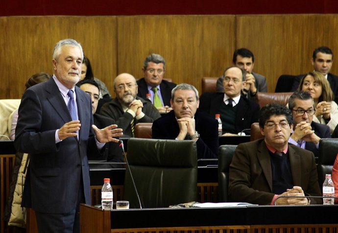 Griñán, en debate parlamentario con Zoido