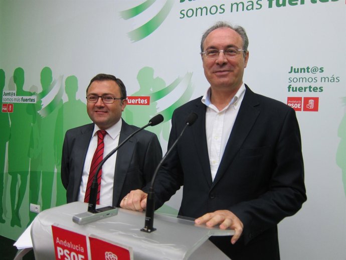 Heredia (izda.) junto a Durán