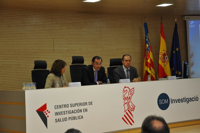 El conseller de Sanitat, Manuel Llombart, en la inauguración del Día de la Salud