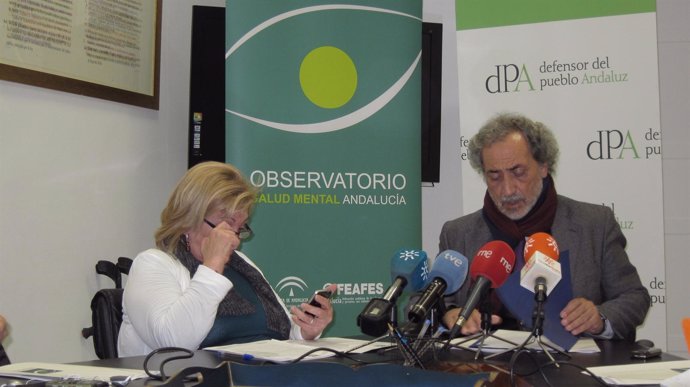 Concha Cuevas y José Chamizo en rueda de prensa