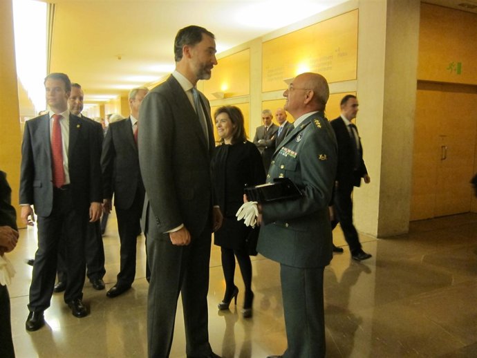 Príncipe Felipe y vicpta. Del Gobierno, Soraya Saéz de Santamaría 