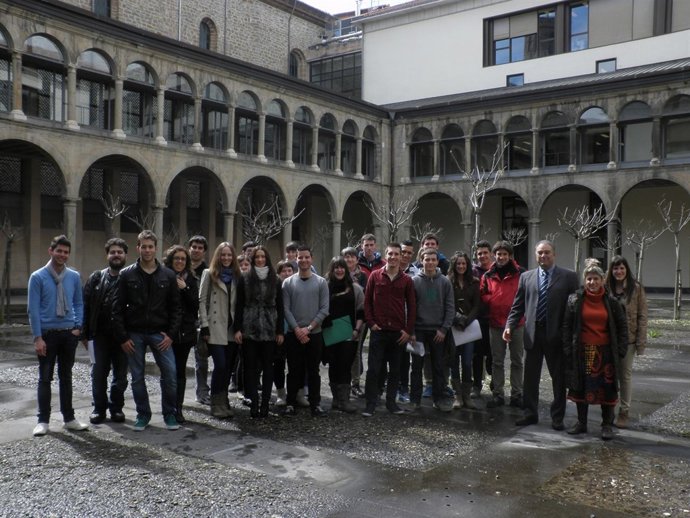 Alumnos que realizarán prácticas en Europa.