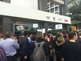 PROTESTA DE EMPLEADOS DE CATALUNYA RÀDIO
