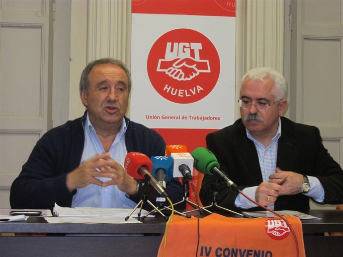 El secretario general de Fitag, Donato Palomares, y Luciano Gómez.