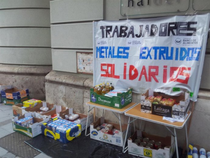 Operación kilo de los trabajadores de Metales Extruidos