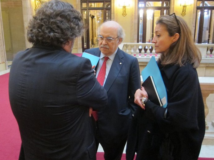 A.Castellà (secretario de Universidades) y A.Mas-Colell (conseller de Economía) 