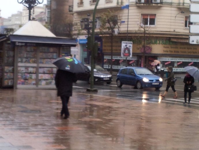 Lluvia, temporal, viento en Cantabria