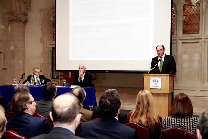 Ignacio Galán en Londres en la presentación del estudio del el estudio del CEC