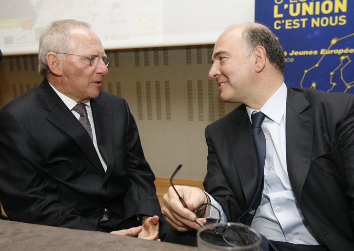 Reunión de Moscovici y Schaeuble