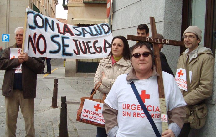 Vecinos de Ayllón, contra el cierre de urgencias.