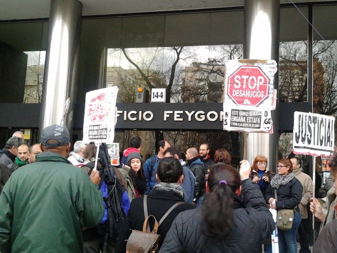 Protesta desahucio Castellana