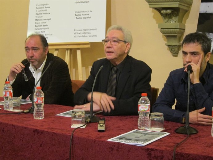 Natalio Grueso, Daniel Martínez y Julio Manrique