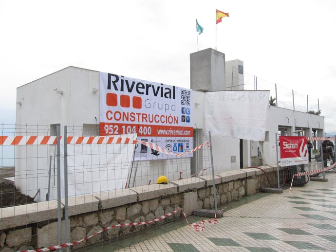 Uno de los chiringuitos en obras en la capital