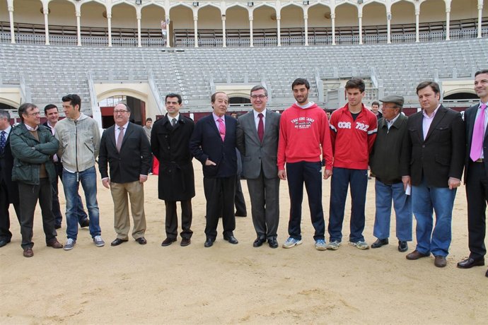 Marín con empresarios taurinos