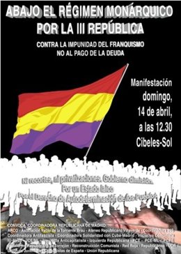 Cartel de la manifestación principal